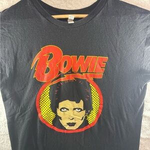 Black Bowie Graphic T-Shirt